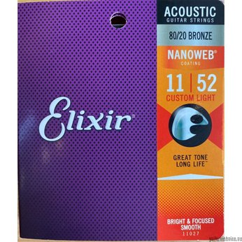 Dây đàn guitar acoustic Elixir 80/20 Bronze chính hãng 11027
