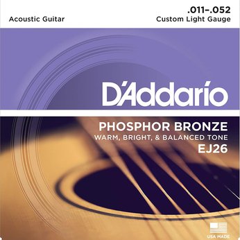Dây đàn guitar acoustic D'Addario chính hãng EJ 26