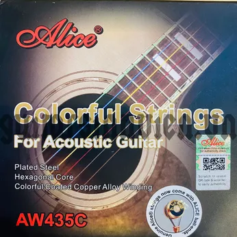 Dây đàn guitar acoustic nhiều màu Alice AW435C