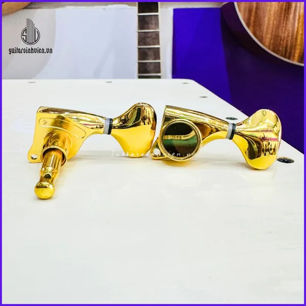 Khóa Đàn Guitar Acoustic Màu Vàng KV1