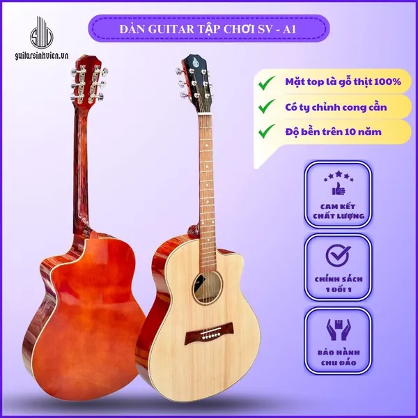 Đàn guitar acoustic tập chơi giá rẻ SV-A1