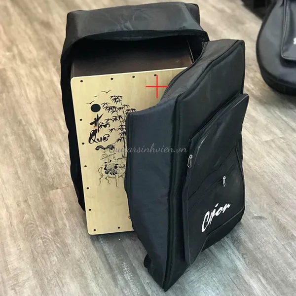 Bao da 3 lớp đựng trống cajon dày BCJ