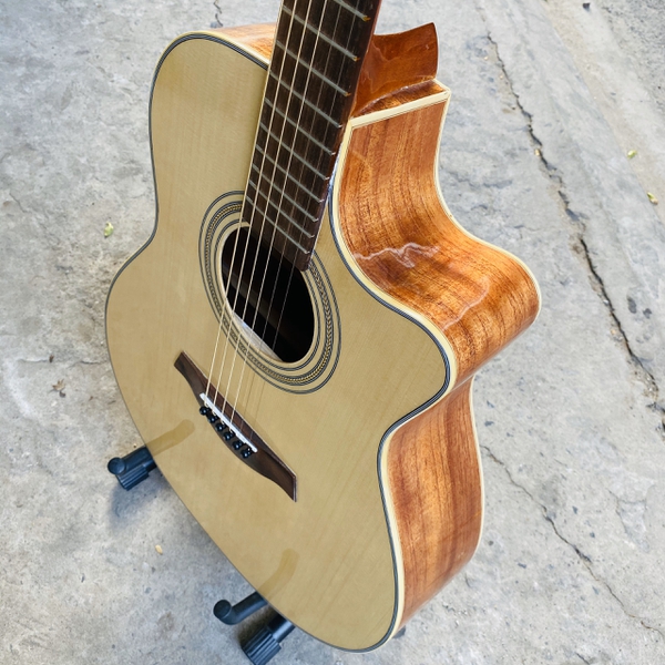 Đàn guitar acoustic gỗ hồng đào nguyên miếng cao cấp SV-A401