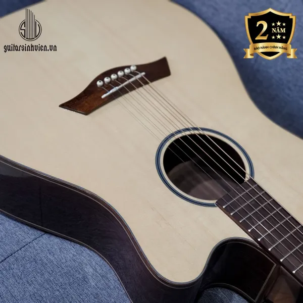 Đàn guitar acoustic gỗ cẩm Ấn cao cấp SV-A7