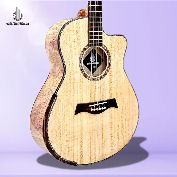 Đàn Guitar Acoustic Gỗ Sồi Pháp Cao Cấp Mã SV - FA6SV 