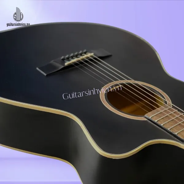 Đàn Guitar Acoustic Màu Đen Tập Chơi Giá Rẻ SV-A1