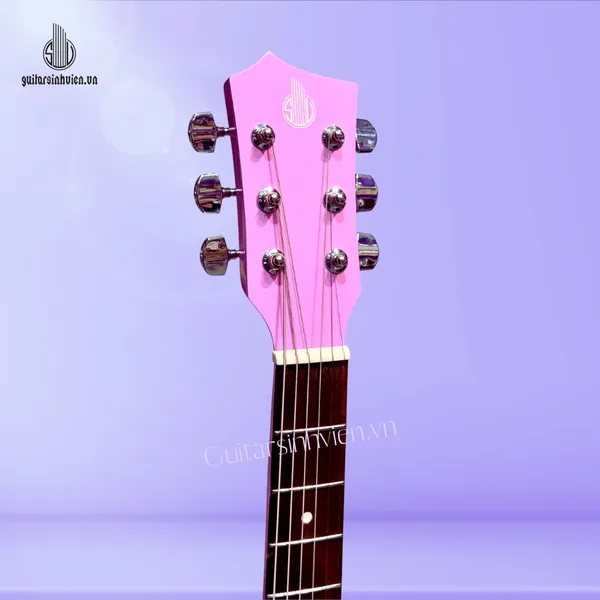 Đàn Guitar Acoustic Màu Hồng Dễ Thương SV-A1CL