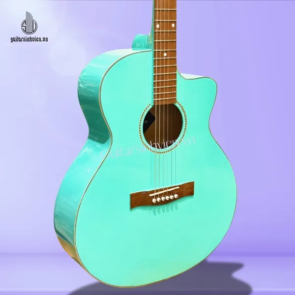 Đàn Guitar Acoustic Màu Xanh Ngọc SV-A1CL