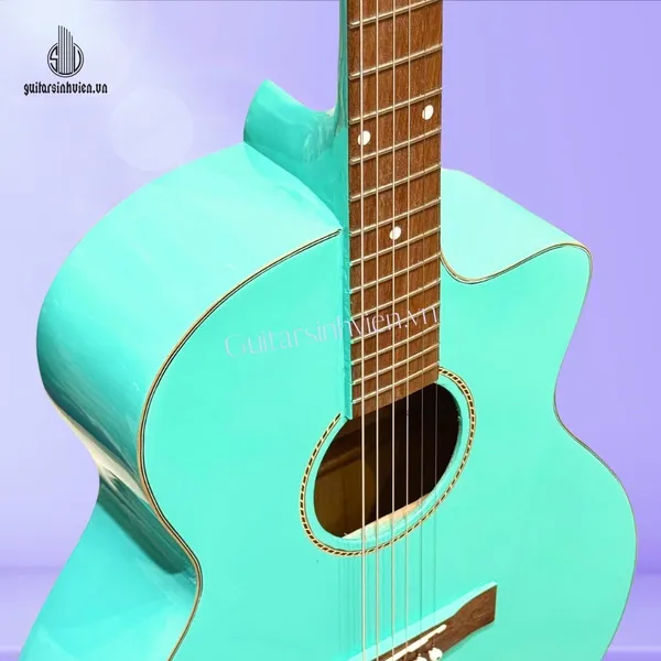 Đàn Guitar Acoustic Màu Xanh Ngọc SV-A1CL