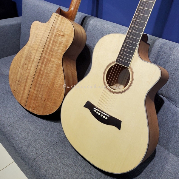 Đàn Guitar Acoustic Gỗ Còng Cườm Cao Cấp SV-A6C