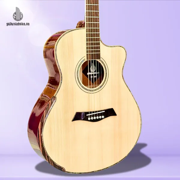 Guitar Acoustic Gỗ Hồng Đào Già Vát Bavel SV-A4V