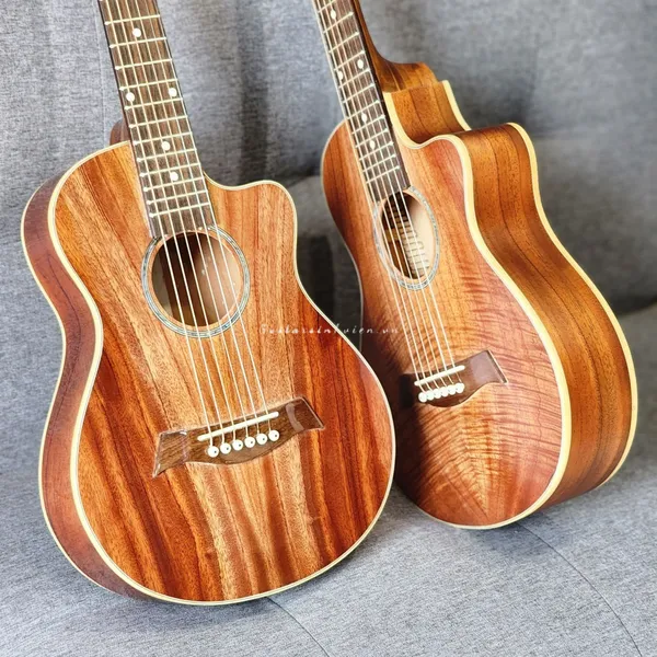 Đàn Guitar Mini Acoustic Size 1/2 Full Gỗ Hồng Đào FM2