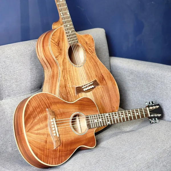Đàn Guitar Mini Acoustic Size 1/2 Full Gỗ Hồng Đào FM2