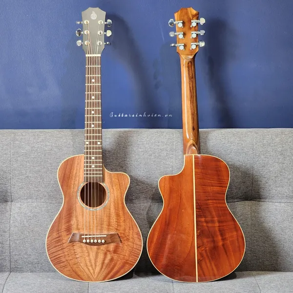 Đàn Guitar Mini Acoustic Size 1/2 Full Gỗ Hồng Đào FM2