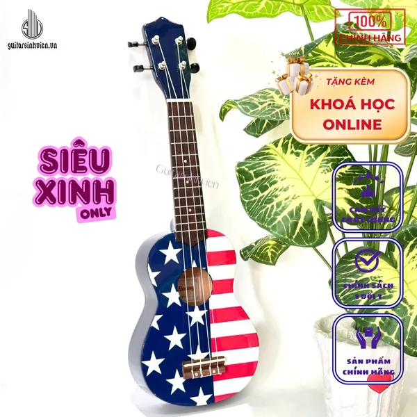 Đàn Ukulele Soprano Dễ Thương 21inch [Mã U21I]