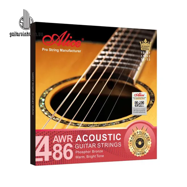 Dây Đàn Guitar Acoustic Alice AWR486 Chính Hãng