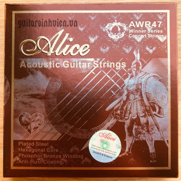 Dây đàn guitar acoustic cao cấp Alice AWR47 Chính Hãng
