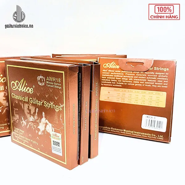 Dây Đàn Guitar Classic Alice AWR18 Chính Hãng