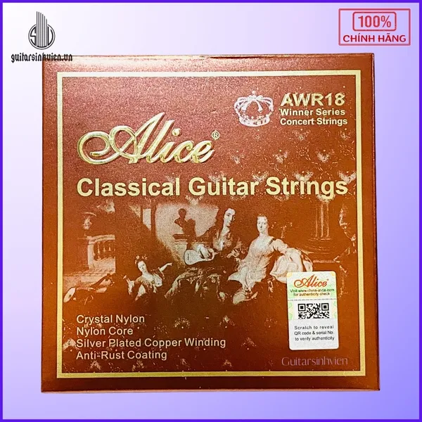Dây Đàn Guitar Classic Alice AWR18 Chính Hãng