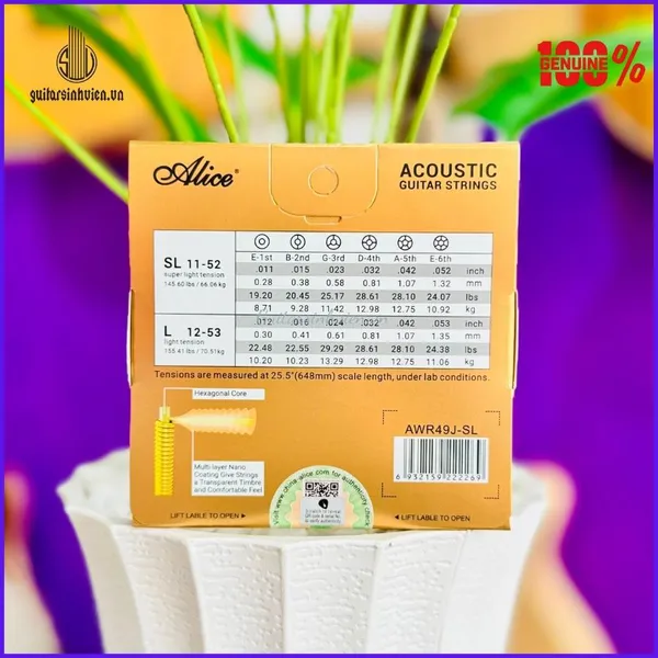 Dây Đàn Guitar Cao Cấp Alice AWR49J