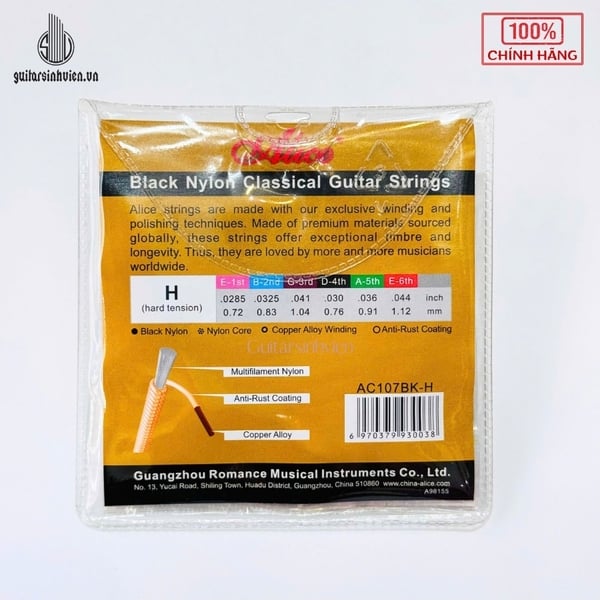 DâyĐàn Guitar Classic Chính Hãng Alice A107