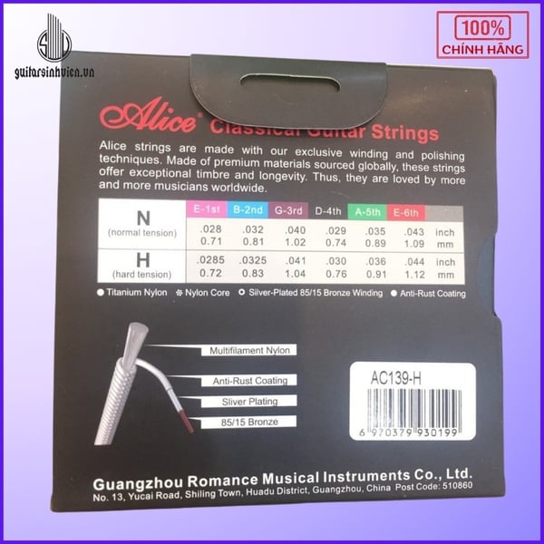 Dây đàn guitar classic Alice chính hãng AC139