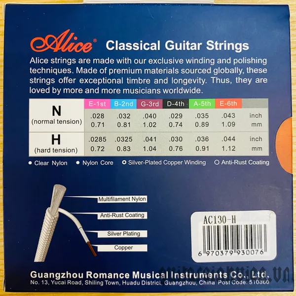 Dây đàn guitar classic chính hãng Alice AC130