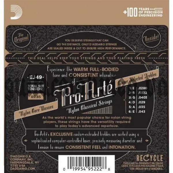Dây đàn guitar classic chính hãng D'Addario EJ49