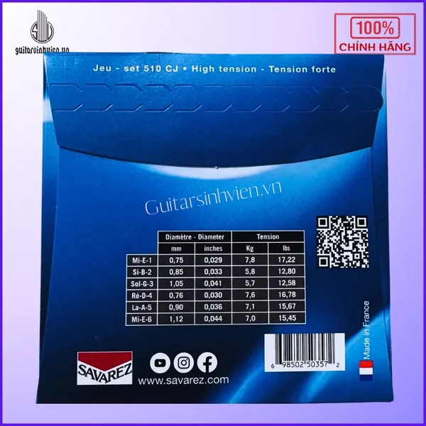 Dây Đàn Guitar Classic Chính Hãng Savarez 510CJ