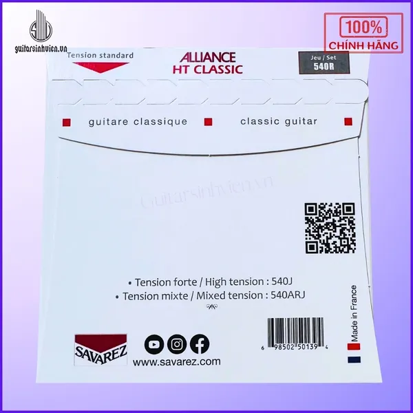 Dây Đàn Guitar Classic Chính Hãng Savarez 540R