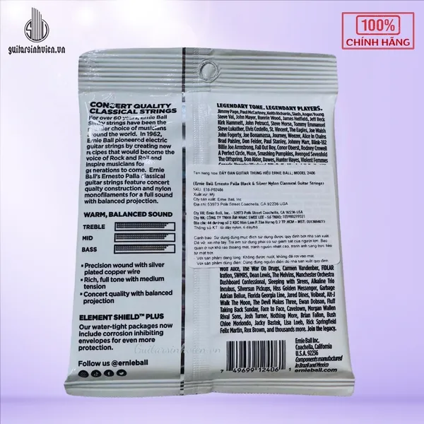Dây Đàn Guitar Classic Ernie Ball 2406