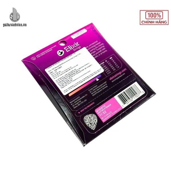 Dây Đàn Guitar Acoustic Elixir 11027 - 80/20 Bronze (Size 11-52)