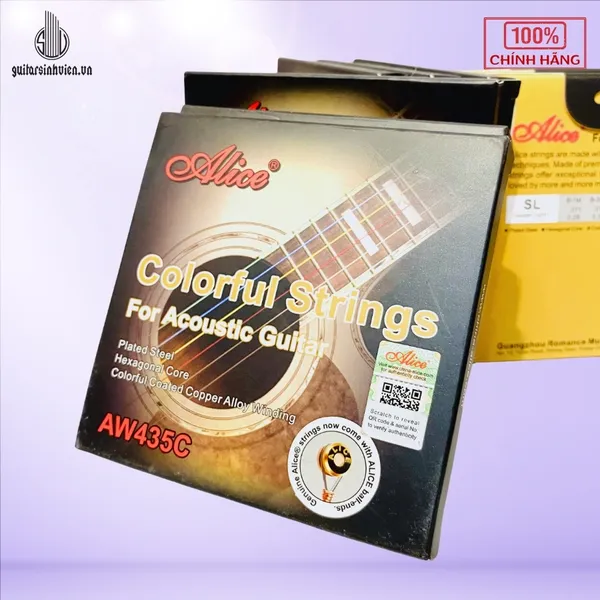 Dây Đàn Guitar Acoustic Nhiều Màu Alice AW435C
