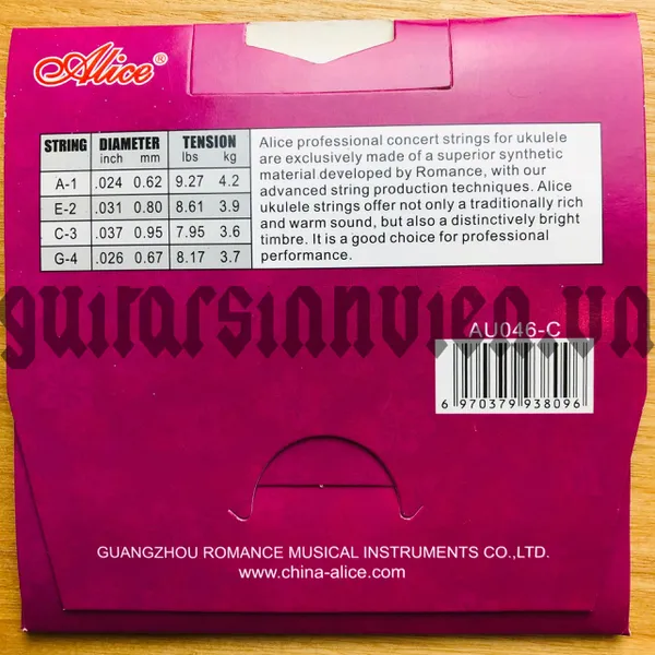 Dây đàn ukulele string Alice AU046-C