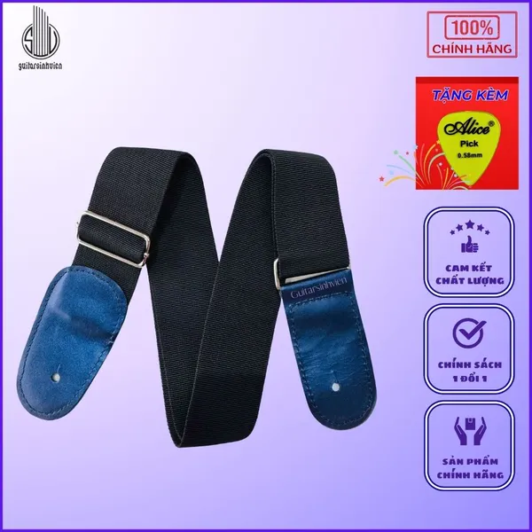 Dây Đeo Đàn Guitar Đen Trơn Basic DD1