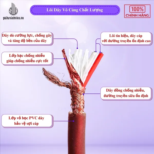 Jack Cắm Guitar Cao Cấp Dài 6m