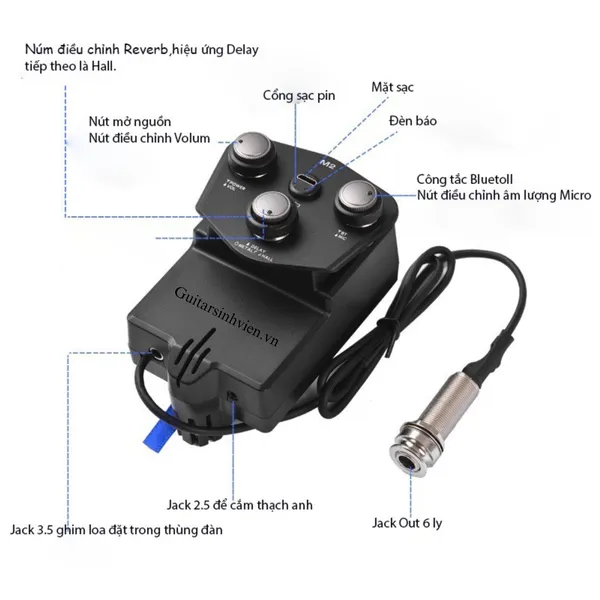 Lắp Eq M2 Có Tích Hợp Loa - Kết Nối Bluetooth Không Dây Chính Hãng