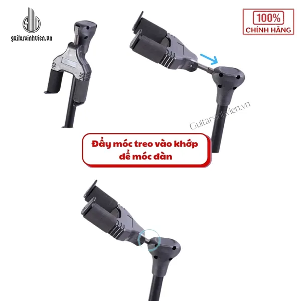 Giá Treo Đàn Guitar Đứng Ba Chân Bằng Kim Loại Cao Cấp