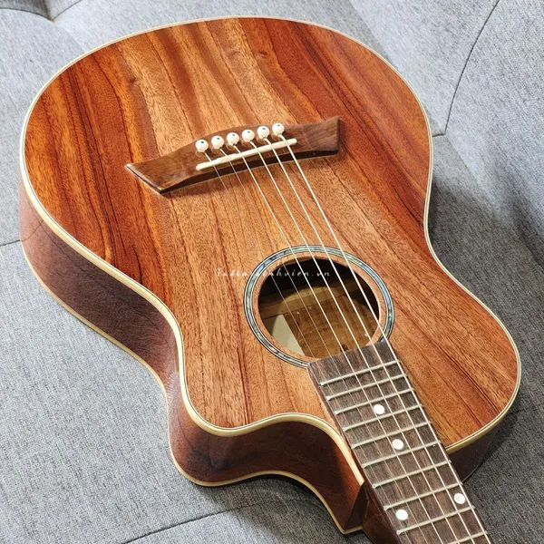 Đàn Guitar Mini Acoustic Size 1/2 Full Gỗ Hồng Đào FM2