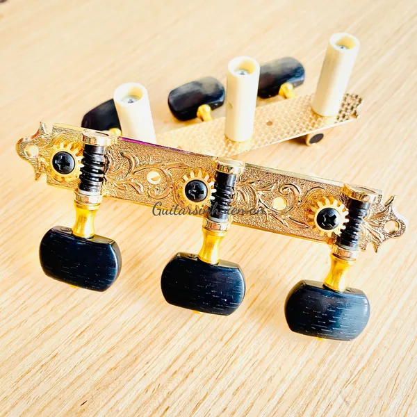 Khóa đàn guitar cao cấp Derjung DJ105 - Tay Khóa Đen