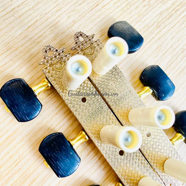 Khóa đàn guitar cao cấp Derjung DJ105 - Tay Khóa Đen