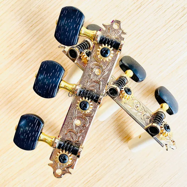Khóa đàn guitar cao cấp Derjung DJ105 - Tay Khóa Đen