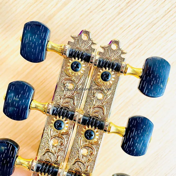 Khóa đàn guitar cao cấp Derjung DJ105 - Tay Khóa Đen