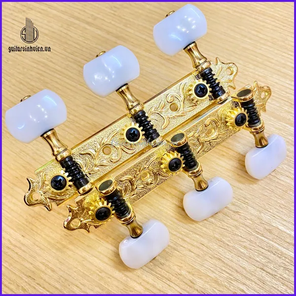 Khóa Đàn Guitar Classic Cao Cấp Derjung DJ105 - Tay Khóa Trắng