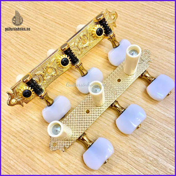 Khóa Đàn Guitar Classic Cao Cấp Derjung DJ105 - Tay Khóa Trắng