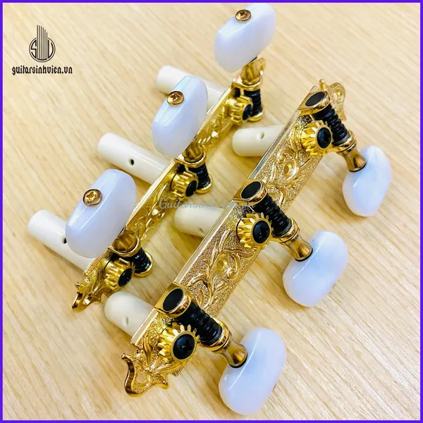 Khóa Đàn Guitar Classic Cao Cấp Derjung DJ105 - Tay Khóa Trắng