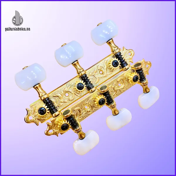 Khóa Đàn Guitar Classic Cao Cấp Derjung DJ105 - Tay Khóa Trắng