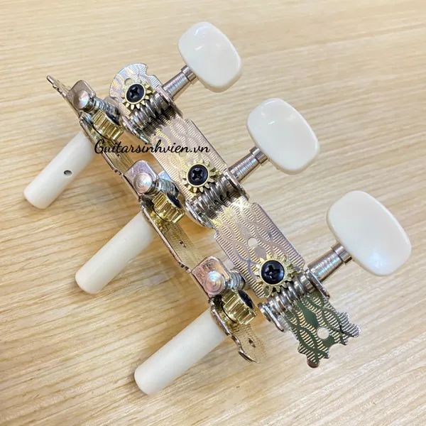 Khóa đàn guitar classic viền bạc