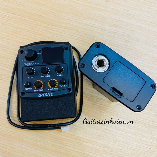 Lắp EQ đàn guitar EQ GTONE 5 chính hãng 