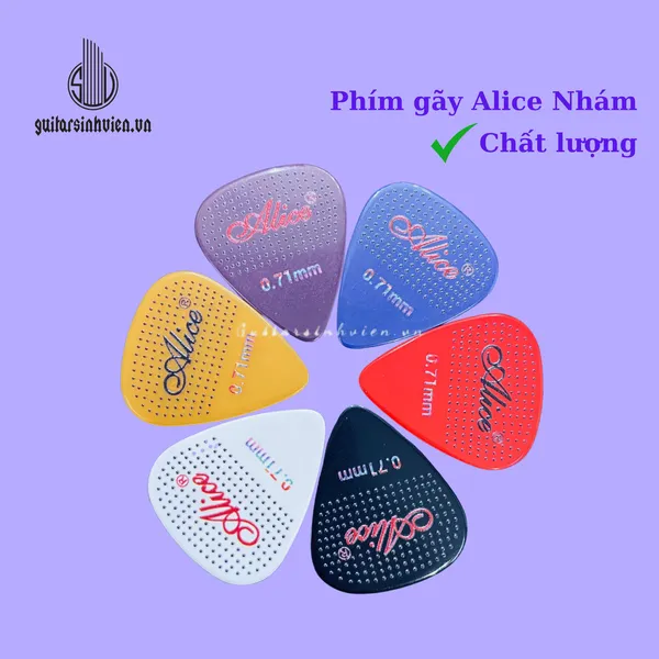 Pick gãy đàn guitar nhám Alice